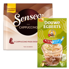 Senseo milkbased pads of Douwe Egberts verwen koffie